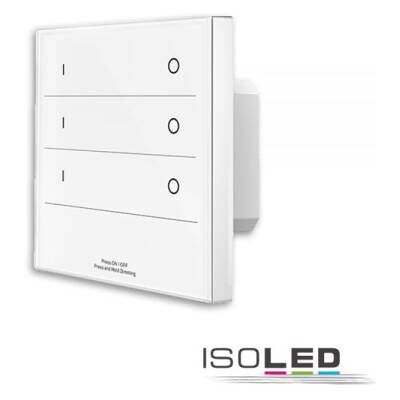 IsoLED Wandmontierter Wireless Einfarbiger LED-Controller - 4 Zonen IsoLED Wandmontierter Wireless Einfarbiger LED-Controller - 4 Zonen