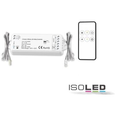 MiniAMP LED Push Funk PWM Dimmer für weißdynamische CCT LED Streifen 12-24V DC 5A inkl. Fernbedienung Fiai IsoLED 114643 MiniAMP LED Push Funk PWM Dimmer für weißdynamische CCT LED Streifen 12-24V DC 5A inkl. Fernbedienung Fiai IsoLED 114643