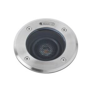 Lorefar (FARO) Faro GEISER LED grau Bodeneinbaustrahler Edelstahl IP67 10° 15W 900lm EEK E...