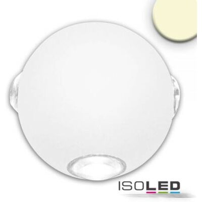ISOLED LED Wandleuchte - 4x1W CREE, IP54, sandweiß, warmweiß ISOLED LED Wandleuchte - 4x1W CREE, IP54, sandweiß, warmweiß