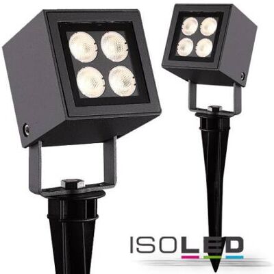 Fiai IsoLED Außenstrahler IP65 4x2W CREE Warmweiß Fiai IsoLED Außenstrahler IP65 4x2W CREE Warmweiß