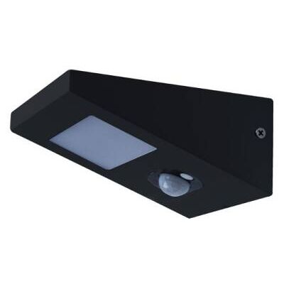 Heitronic 37282-HE Außen-LED-Solar-Wandleuchte mit Sensor - Schwarz Heitronic 37282-HE Außen-LED-Solar-Wandleuchte mit Sensor - Schwarz