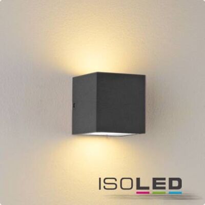 ISOLED Wandleuchte - Up & Down, IP44, Anthrazit, Separate Leuchtmittel ISOLED Wandleuchte - Up & Down, IP44, Anthrazit, Separate Leuchtmittel