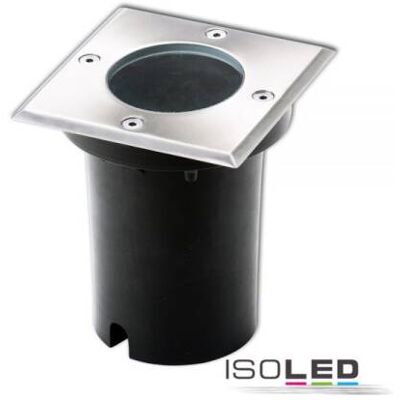 ISOLED Bodeneinbaustrahler - Quadratisch, IP67, GU10, Aluminium ISOLED Bodeneinbaustrahler - Quadratisch, IP67, GU10, Aluminium