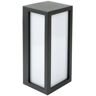 LED Wandleuchte HEITRONIC KEANU 18W 660lm warmweiß IP54 graphit