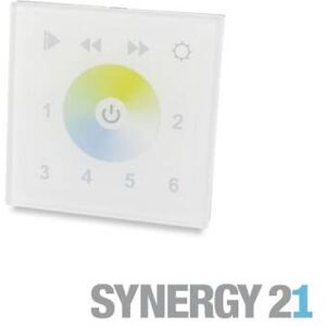 SYNERGY21 LED Stripe Dualweiß Wandpanel Controller Touch Glas 12-24V DMX EOS 03 schwarz