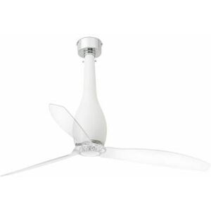 Lorefar (FARO) Faro ETERFAN matt weiß/transparent Deckenventilator 128cm mit DC Motor SMART