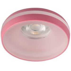 Kanlux Einbaustrahler mit Lichtring Downlight ELICEO tief 68mm pink pastell