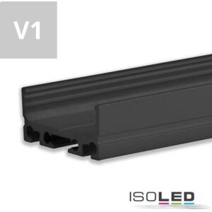 IsoLED Schwarzes Aluminium LED Profil SURF24 FLAT V1 - Innenbeleuchtung IsoLED Schwarzes Aluminium LED Profil SURF24 FLAT V1 - Innenbeleuchtung