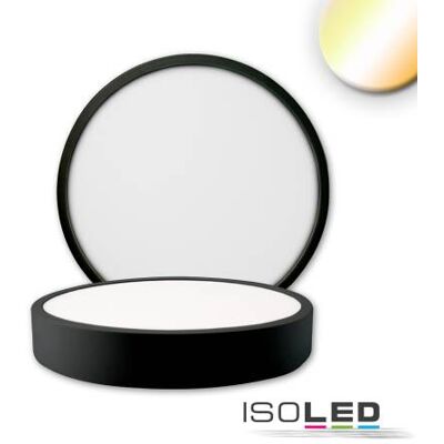 ISOLED LED Deckenleuchte - Schwarz, 15W, 1400lm, Dimmbar, ColorSwitch ISOLED LED Deckenleuchte - Schwarz, 15W, 1400lm, Dimmbar, ColorSwitch