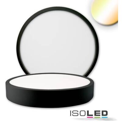 ISOLED Deckenleuchte PRO schwarz 24W, rund, 225mm, dimmbar ISOLED Deckenleuchte PRO schwarz 24W, rund, 225mm, dimmbar