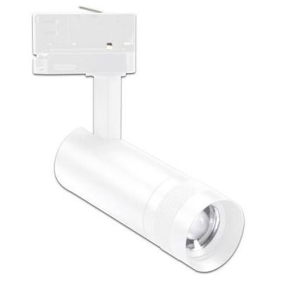 ISOLED LED Schienenstrahler - Fokus 8W 20-55° - Weiß Matt - Dimmbar ISOLED LED Schienenstrahler - Fokus 8W 20-55° - Weiß Matt - Dimmbar