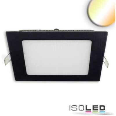 ISOLED LED Downlight 18W Schwarz Quadrat Einstellbar - LED Downlight ISOLED LED Downlight 18W Schwarz Quadrat Einstellbar - LED Downlight