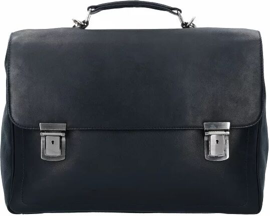 Harold's Heritage Campo Aktentasche Leder 40 cm Laptopfach schwarz