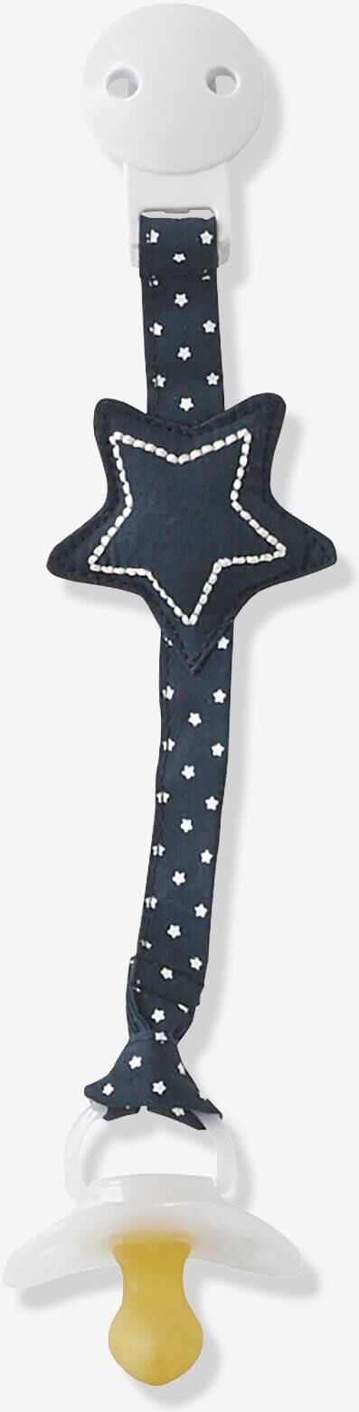 Vertbaudet Baby-Schnullerkette mit Stern, Kinderwagenkette nachtblau  von vertbaudet Vertbaudet Baby-Schnullerkette mit Stern, Kinderwagenkette nachtblau  von vertbaudet