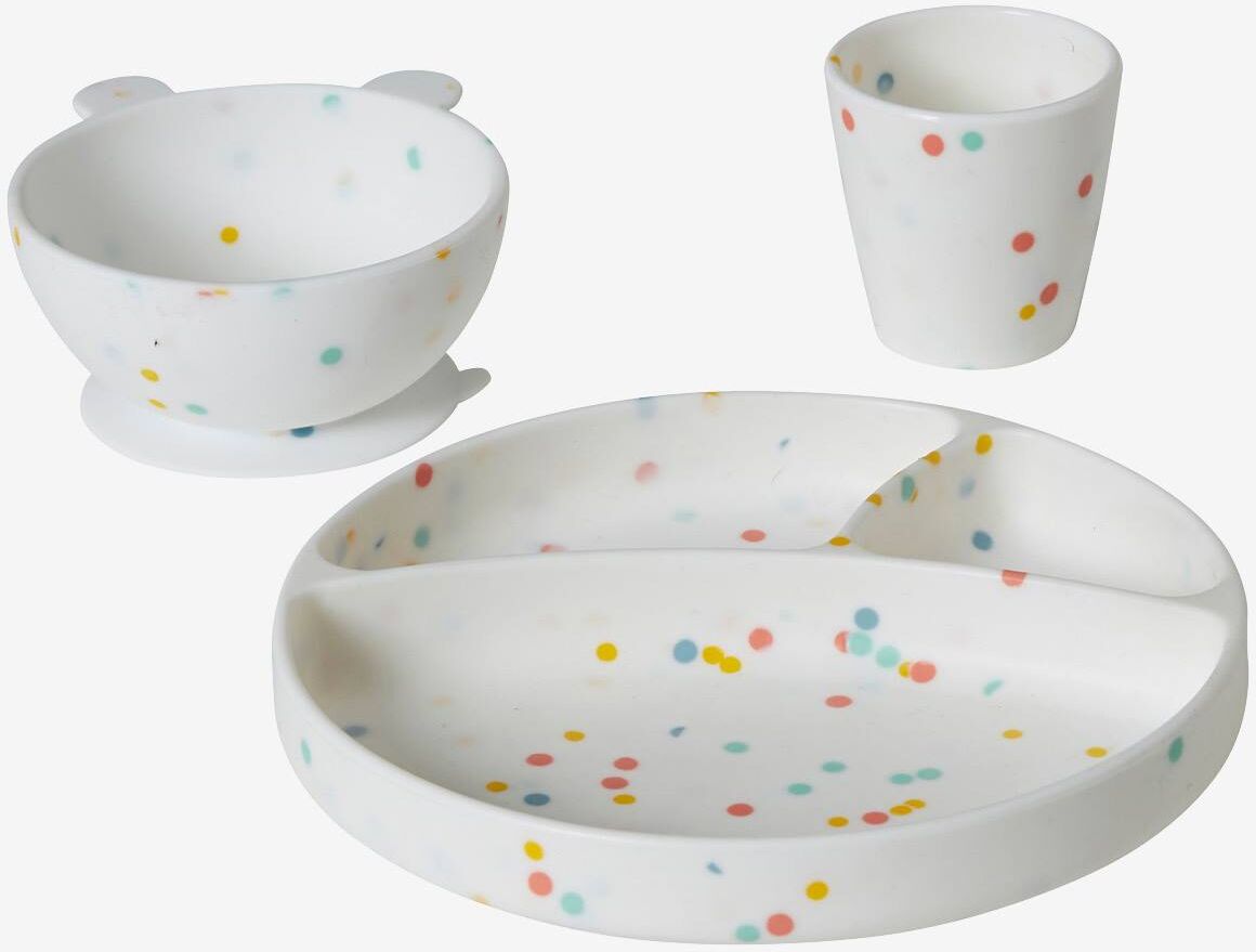 Vertbaudet 3-teiliges Baby Esslern-Set gesprenkelt von vertbaudet Vertbaudet 3-teiliges Baby Esslern-Set gesprenkelt von vertbaudet