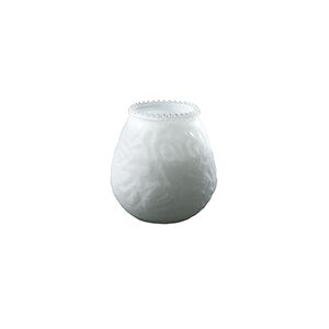 Duni Kerzenglas Venezia Weiß 100x100 mm 70 h 6 Stück