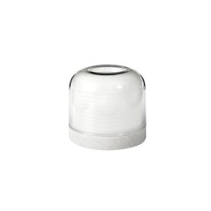 Duni LED Halter Stella Glas Weiß 73x82 mm 1 Stück