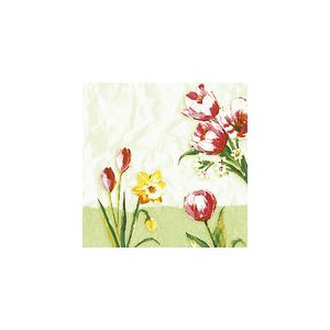 Duni Serviette Klassik Red Tulip 40x40 cm 1/4 Falz 4lagig 50 Stück