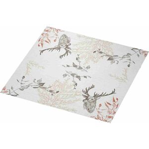 Duni Serviette Klassik Wood & Deer 40x40 cm 4lagig 1/4 Falz 50 Stück