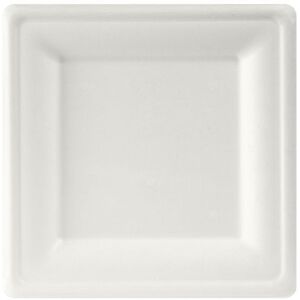 Duni Teller, quadratisch 20x20 cm Weiss, Bagasse