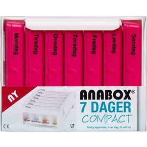 Anabox Compact 7 Dage Pink Medicinsk udstyr 1 stk