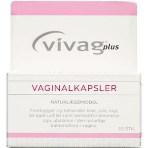 Vivag Plus Vaginalkapsler Naturlægemiddel 10 stk