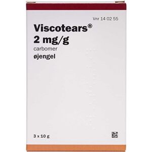 Paranova danmark Viscotears 2 mg/g 30 g Øjengel - Øjendråber- Produkter til øjnene