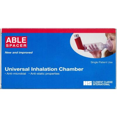 Able Spacer 2 - Inhalationsspacer med Medium Maske Able Spacer 2 - Inhalationsspacer med Medium Maske