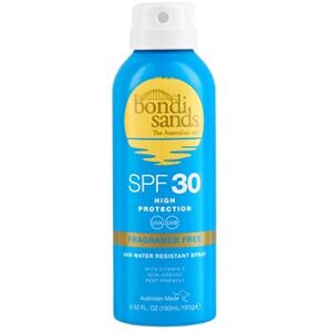 Bondi Sands SPF30 Fragrance Free Aerosol Mist Spray, 160 g 160 g - Hudpleje