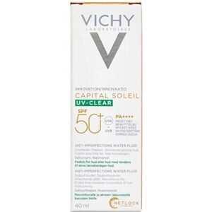 Vichy Capital Soleil UV-Clear Matterende Solcreme til ansigt SPF50+ 40 ml - Hudpleje