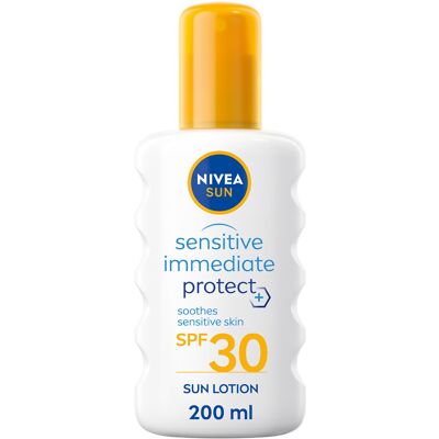 Nivea - Sol Sensitive Umiddelbar Beskyttelse SPF30 - Spray Nivea - Sol Sensitive Umiddelbar Beskyttelse SPF30 - Spray