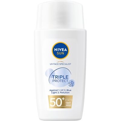 NIVEA SUN SPF50+ Ansigt solcreme - Uden farve NIVEA SUN SPF50+ Ansigt solcreme - Uden farve