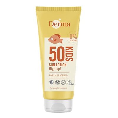 Derma Sun Kids SPF 50 Hypoallergensk Solcreme Derma Sun Kids SPF 50 Hypoallergensk Solcreme