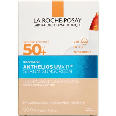La Roche-Posay Anthelios Uvair Serum Sunscreen Tinted Light SPF 50+ 50 ml La Roche-Posay Anthelios Uvair Serum Sunscreen Tinted Light SPF 50+ 50 ml