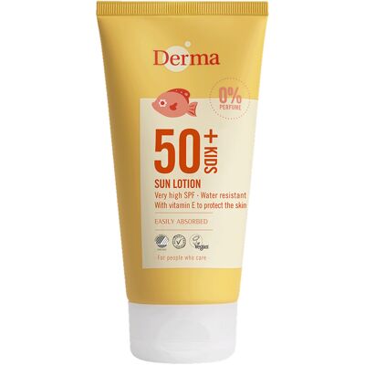 Derma Sun Kids SPF 50 Hypoallergensk Solcreme Derma Sun Kids SPF 50 Hypoallergensk Solcreme