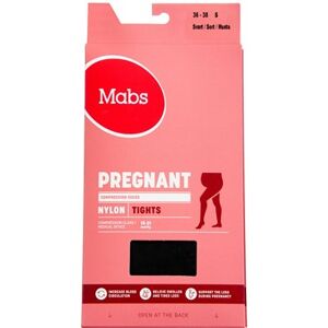 Mabs Nylon Tights Gravid Sort Str. S Medicinsk udstyr 1 par