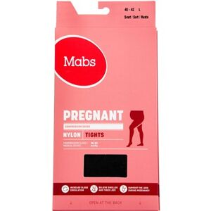 Mabs nylon tights preg. sort Medicinsk udstyr 1 largepar