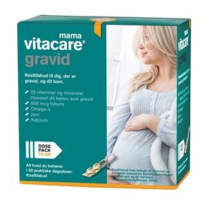 Vitacare Gravid Kosttilskud 120 stk - Gravid vitaminer - Vitaminer ammende