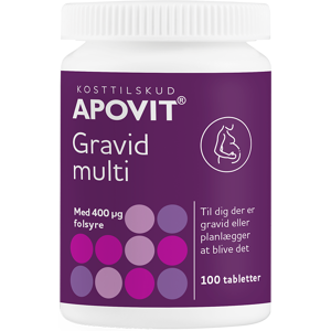 Apovit Gravid Multi Kosttilskud 100 stk Apovit Gravid Multi Kosttilskud 100 stk