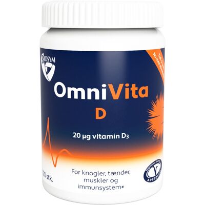 Biosym OmniVita D Kosttilskud 120 stk Biosym OmniVita D Kosttilskud 120 stk