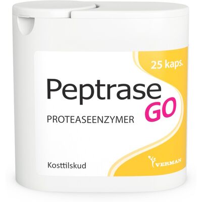 Biosym Peptrase Go Kosttilskud 25 stk Biosym Peptrase Go Kosttilskud 25 stk