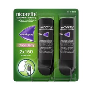Nicorette Quickmist Cool Berry 1 mg/dosis 300 dosis Mundhulespray, opløsning