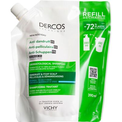 Vichy Dercos Anti-Dandruff Shampoo Oily/Normal Hair Refill 390 ml Vichy Dercos Anti-Dandruff Shampoo Oily/Normal Hair Refill 390 ml