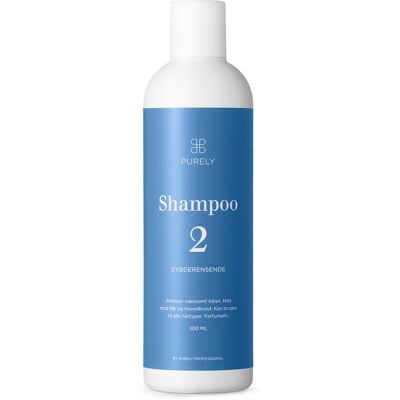 Purely Professional Shampoo 2 - Volumegivende rens til fedtet hår Purely Professional Shampoo 2 - Volumegivende rens til fedtet hår