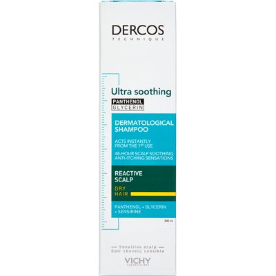 Vichy Dercos Ultra-Sensitive Shampoo Tør Hovedbund - 200ml Vichy Dercos Ultra-Sensitive Shampoo Tør Hovedbund - 200ml