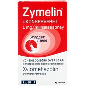 Zymelin ukonserveret 1 mg/ml 20 ml Næsespray, opløsning