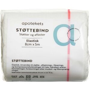 Støttebind - Apotekets Støttebind Elastisk 8 cm x 5 m 1 stk