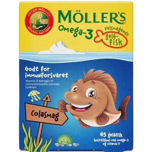 Møllers omega-3 gelefisk cola 45 stk Möller's