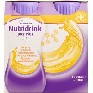 Nutridrink Jucy Plus Mango-ananassmag 4 x 200 ml